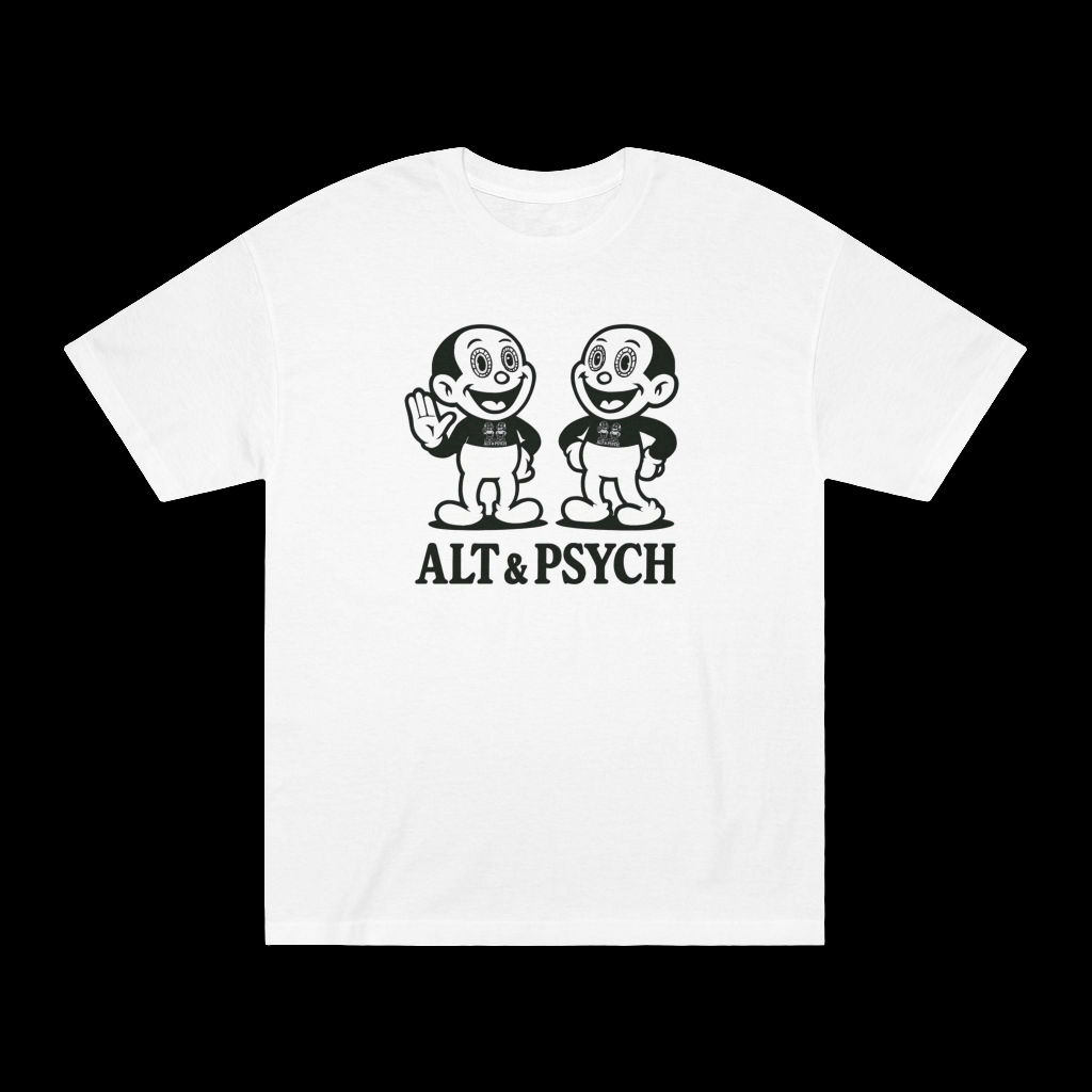 The Doppelgänger Tee | Alt-Psych Cartoon Graphic Shirt | Darksidelic Apparel