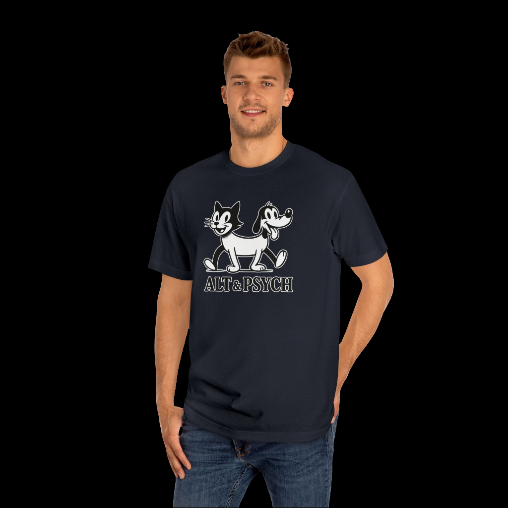 Fission-Fusion Tee | Conjoined Cat-Dog Graphic Shirt | Darksidelic Apparel,