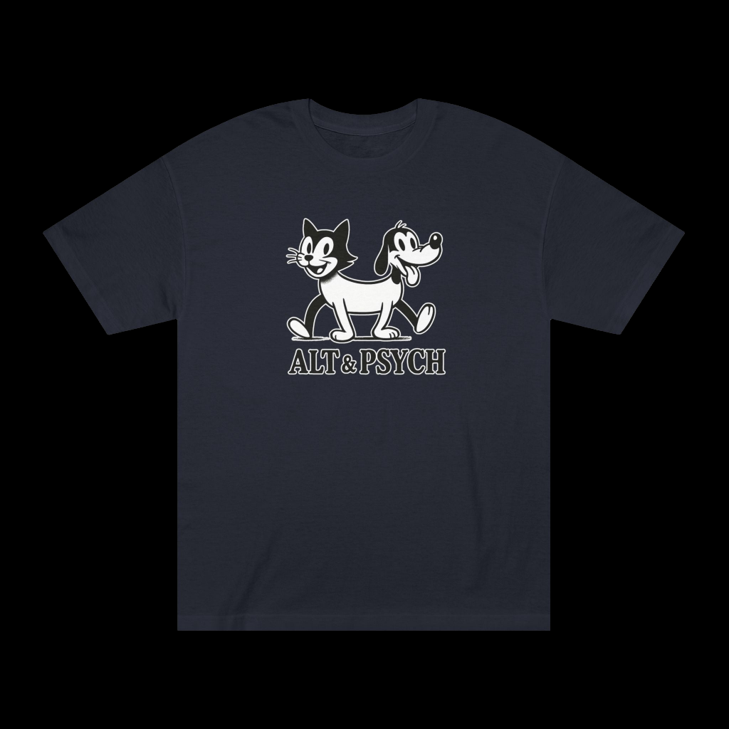 Fission-Fusion Tee | Conjoined Cat-Dog Graphic Shirt | Darksidelic Apparel,