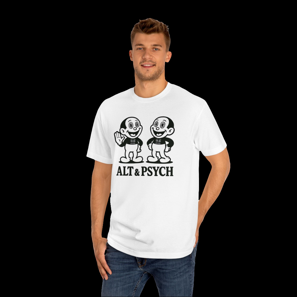 The Doppelgänger Tee | Alt-Psych Cartoon Graphic Shirt | Darksidelic Apparel