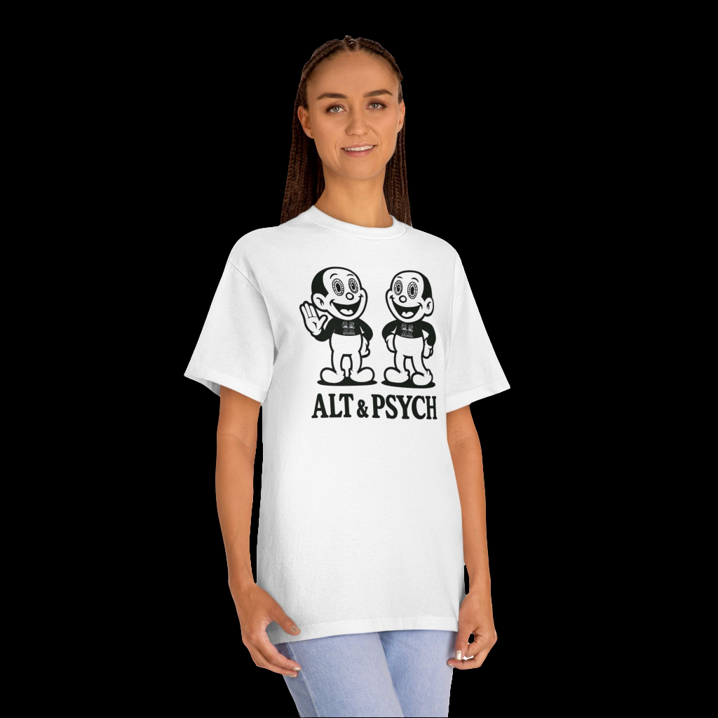 The Doppelgänger Tee | Alt-Psych Cartoon Graphic Shirt | Darksidelic Apparel