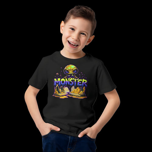 Alien Monster Kids T-Shirt | "I'm A Monster" Graphic Tee | Boys & Girls Youth Tee